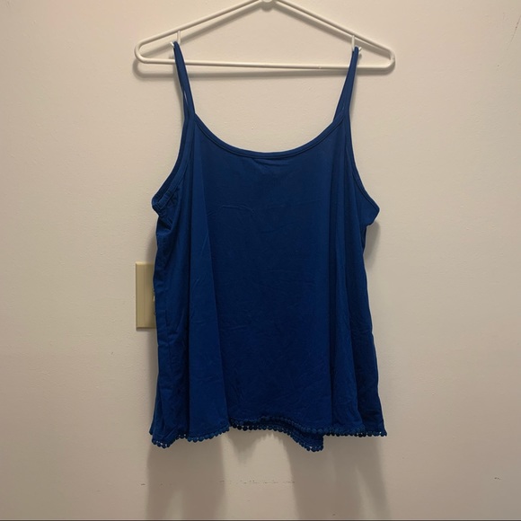 Super Skin soft Oversized Camisole Royal Blue Tank - Picture 1 of 3